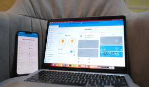 Photo of computer and phone for automation on Home Assistant without hardware