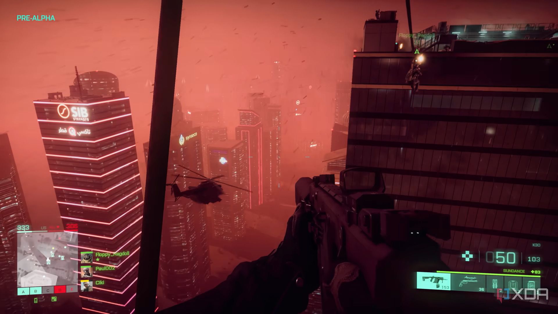 Battlefield 2042 assault rifle desert skyscraper zipline POV