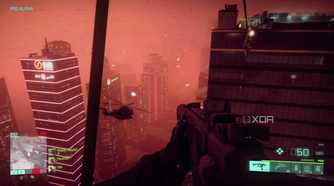 Battlefield 2042 assault rifle desert skyscraper zipline POV