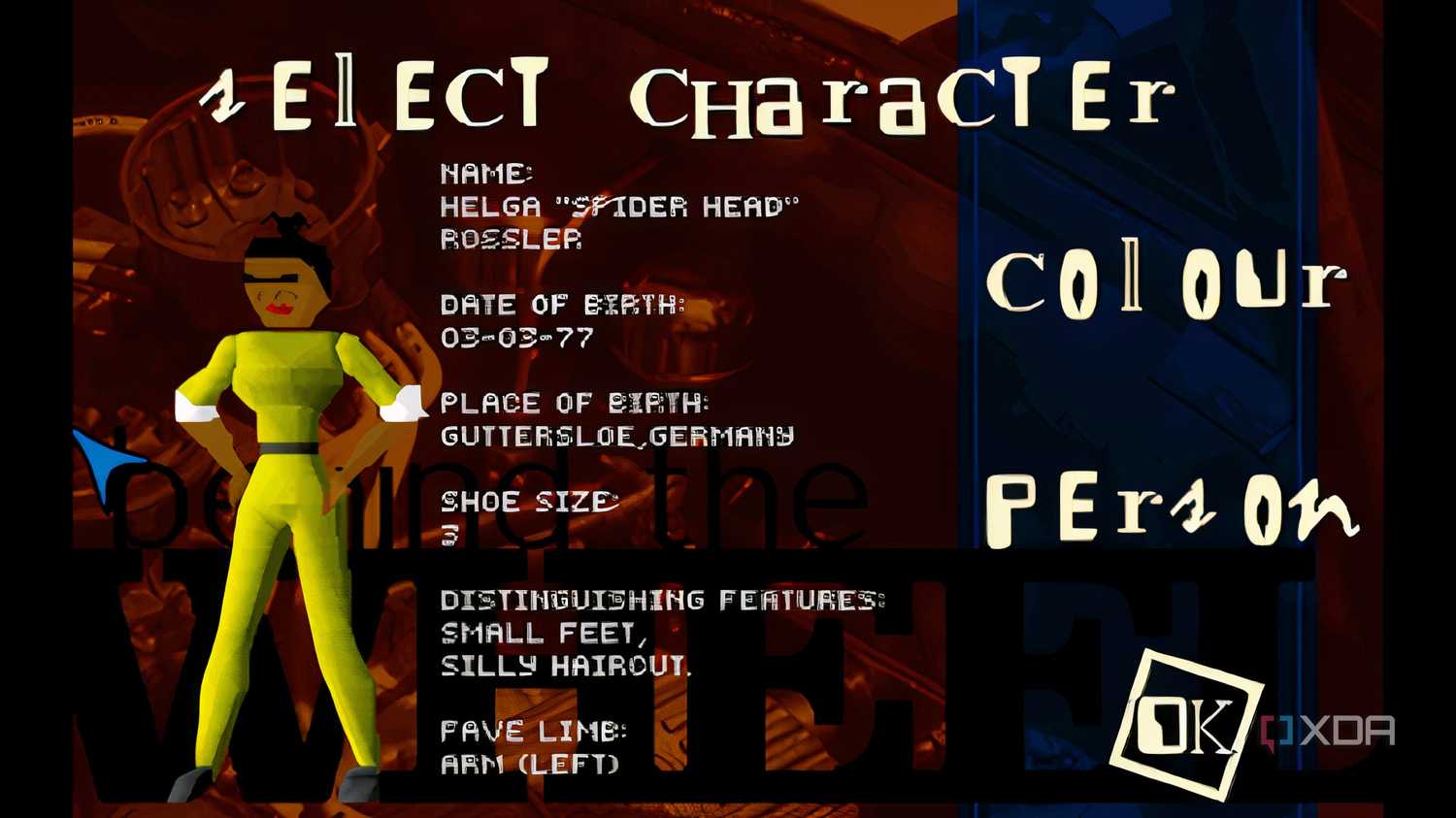 A screenshot from the game Big Red Racing, showing the game's character selection screen.