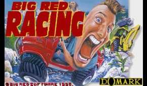 A screenshot from the game Big Red Racing, showing the game's splash screen.