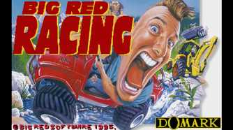 A screenshot from the game Big Red Racing, showing the game's splash screen.