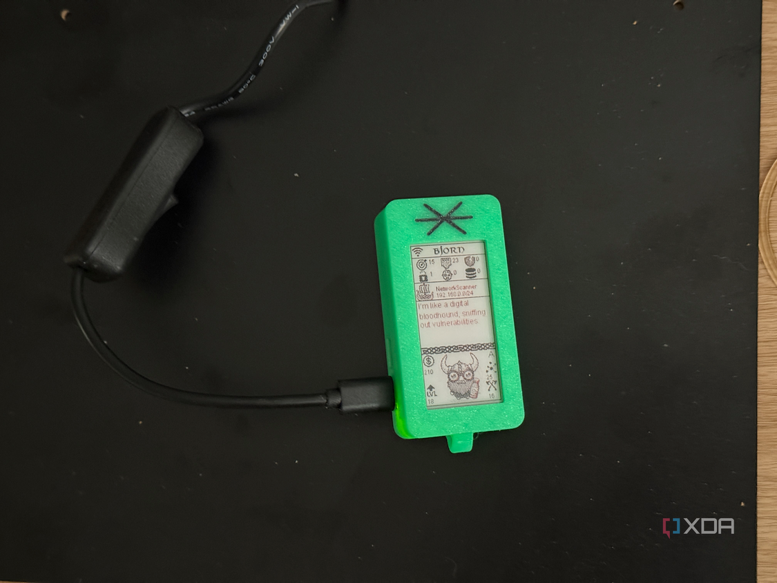Bjorn Network Scanner on Raspberry Pi Zero 2W landscape