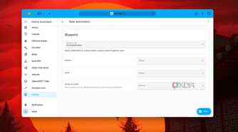 How a blank Blueprint of a Zone Automation looks in Home Assistant