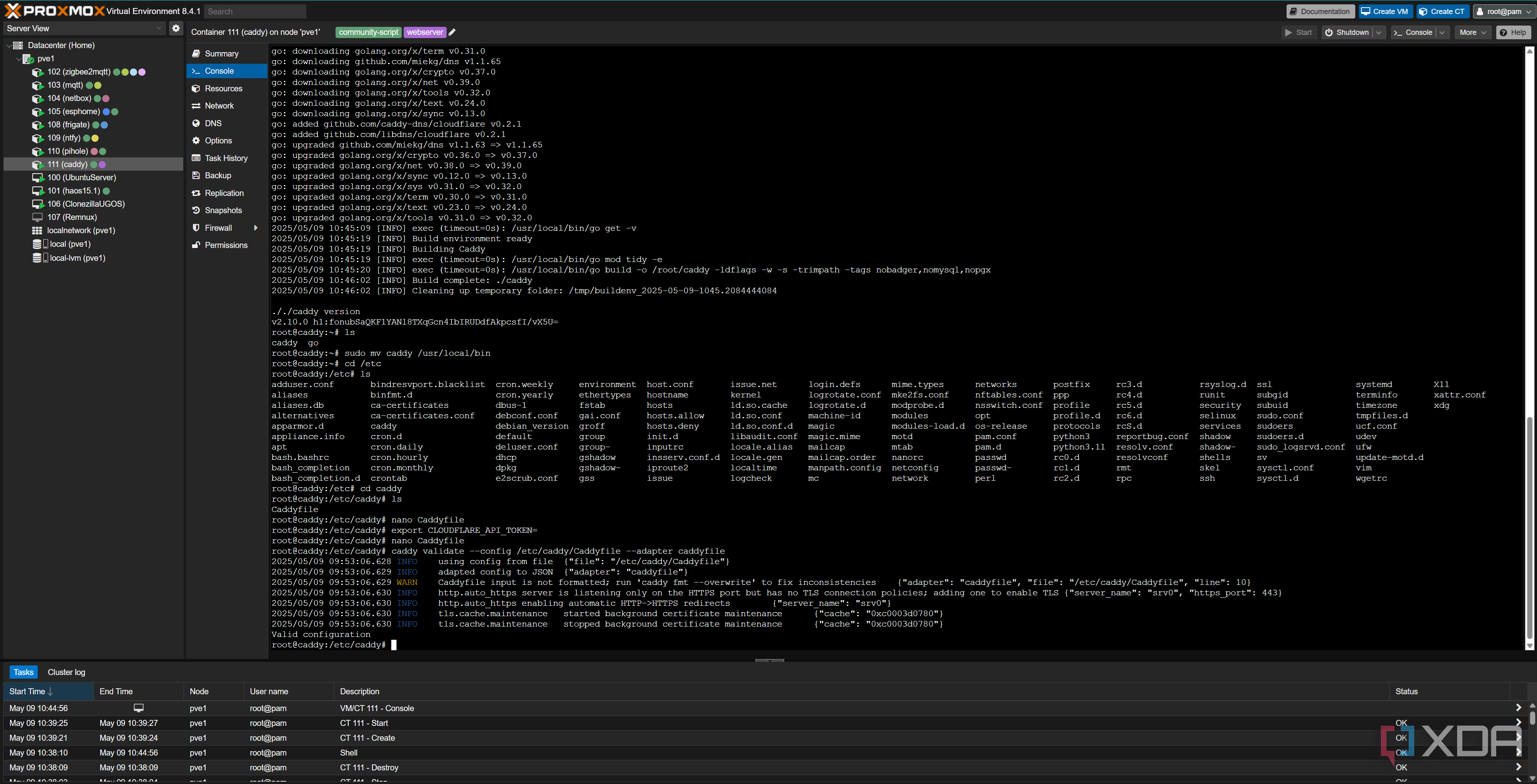caddy config verify