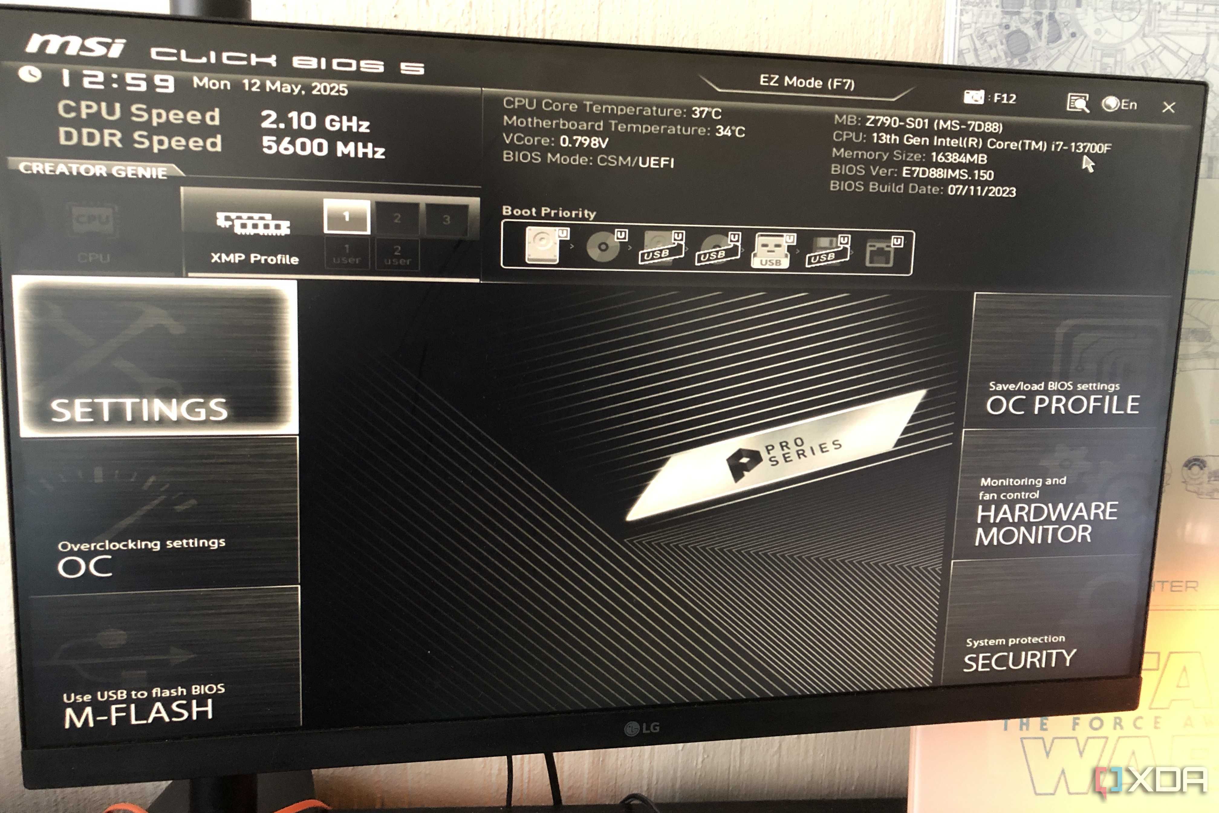 Change boot default
