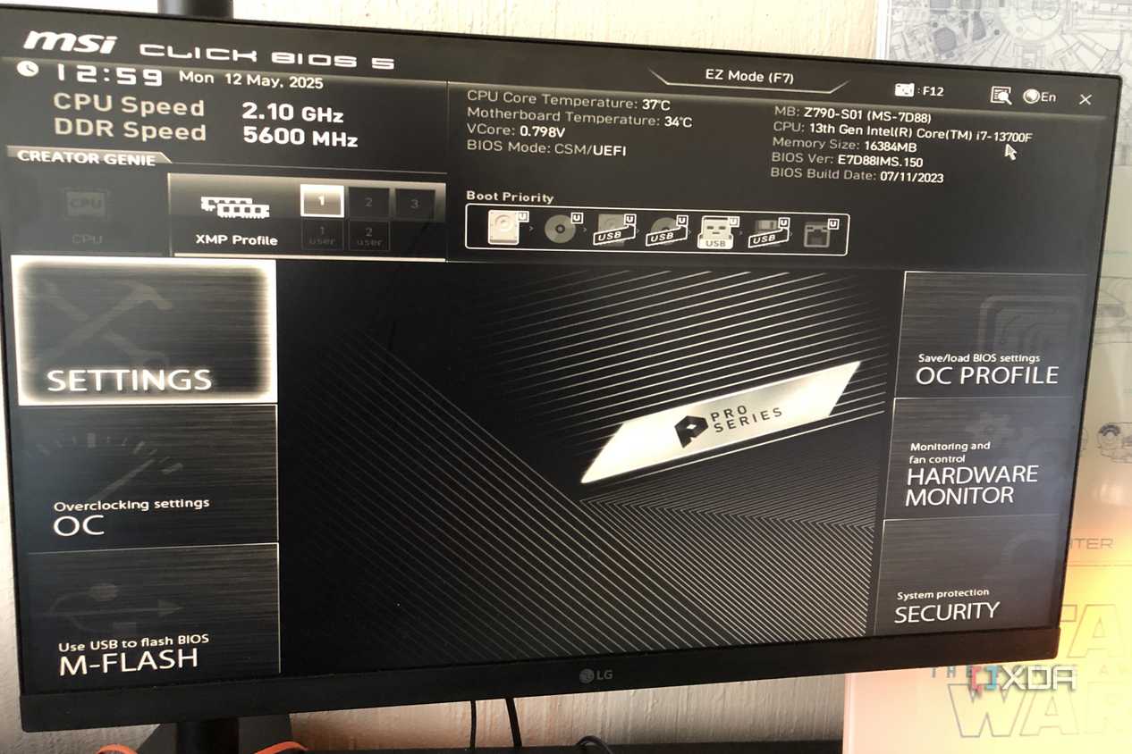 Change boot default