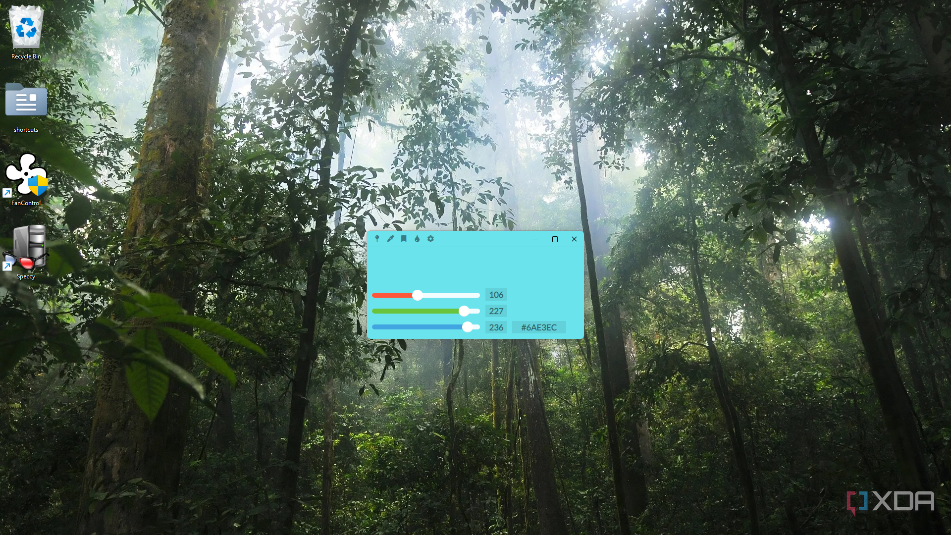 Colorpicker color page
