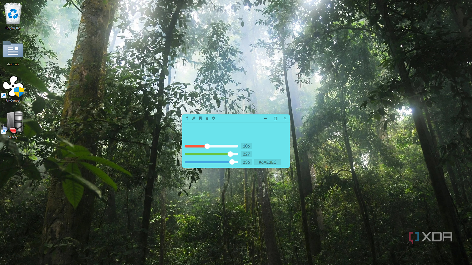 Colorpicker color page