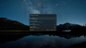 Screenshot of Command Palette's search bar before any query is typed