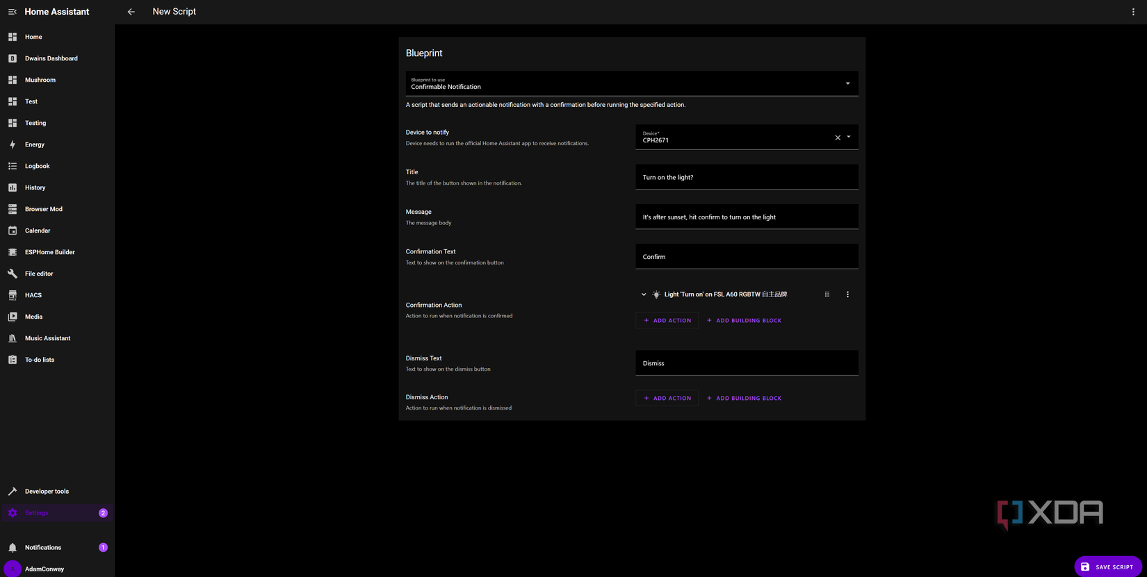Home Assistant Notification Examples Actionable notifications are the best Home Assistant trick you're not ...