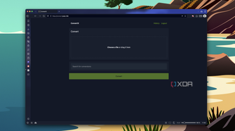 Screenshot of ConvertX's UI