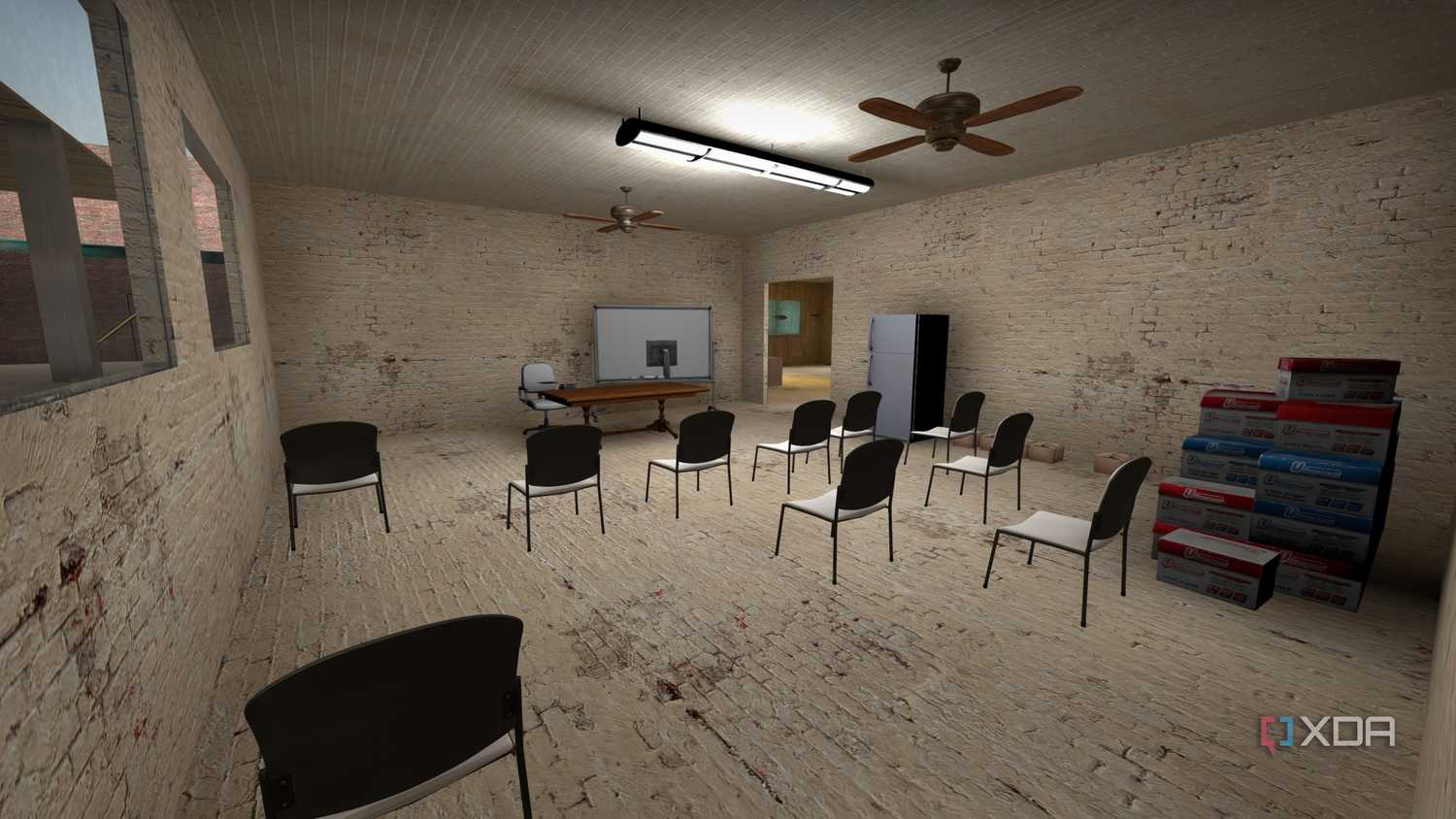 A custom map in Counter Strike: Global Offensive.