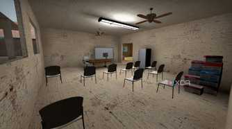 A custom map in Counter Strike: Global Offensive.