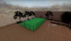A custom map in Counter Strike: Global Offensive.