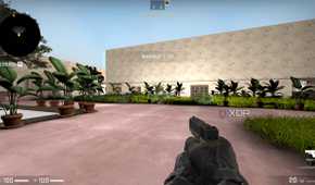 A custom map in Counter Strike: Global Offensive.