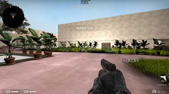 A custom map in Counter Strike: Global Offensive.