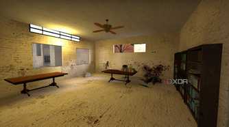 A custom map in Counter Strike: Global Offensive.