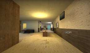 A custom map in Counter Strike: Global Offensive.