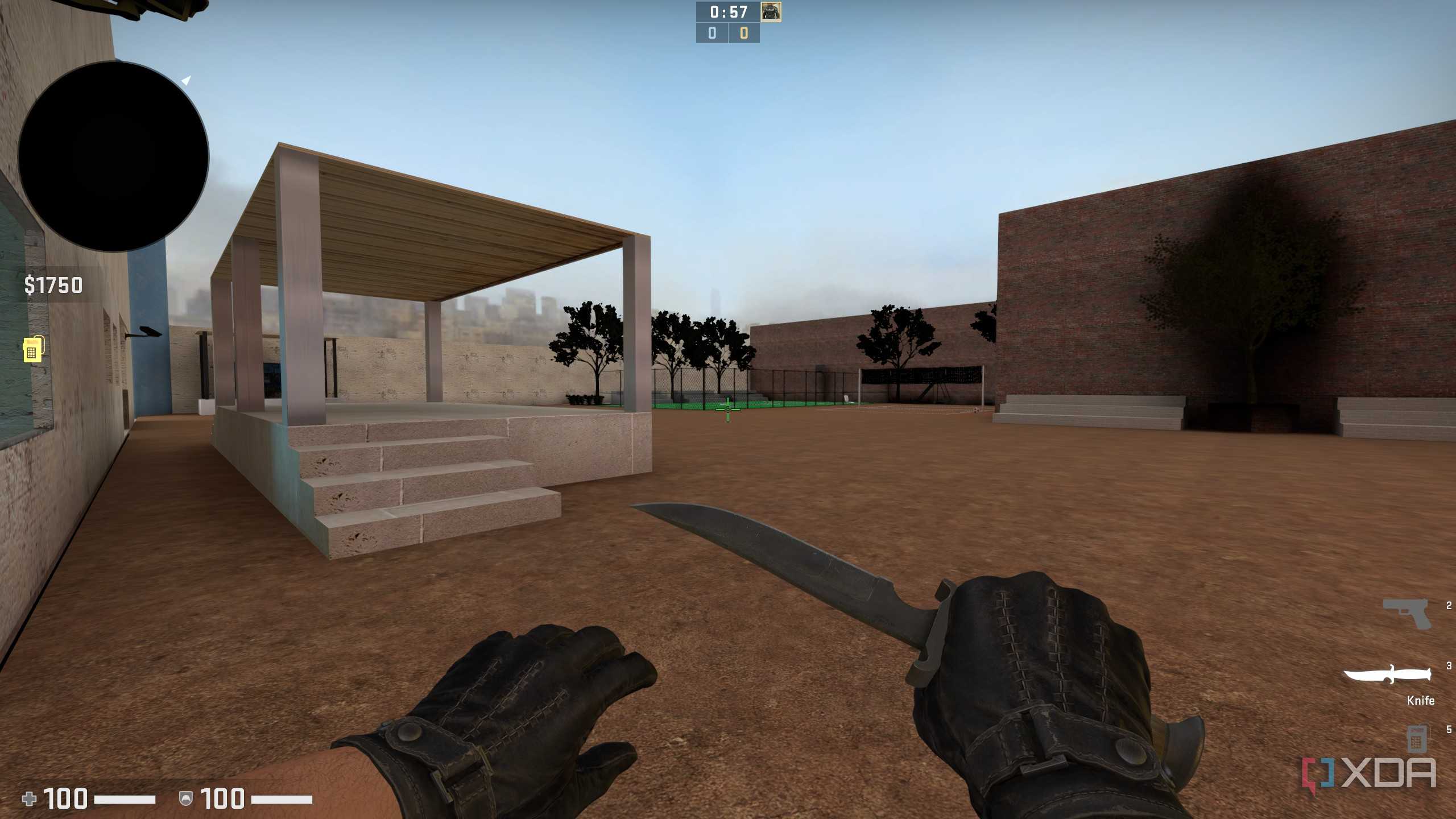 A custom map in Counter Strike: Global Offensive.