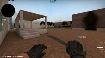 A custom map in Counter Strike: Global Offensive.