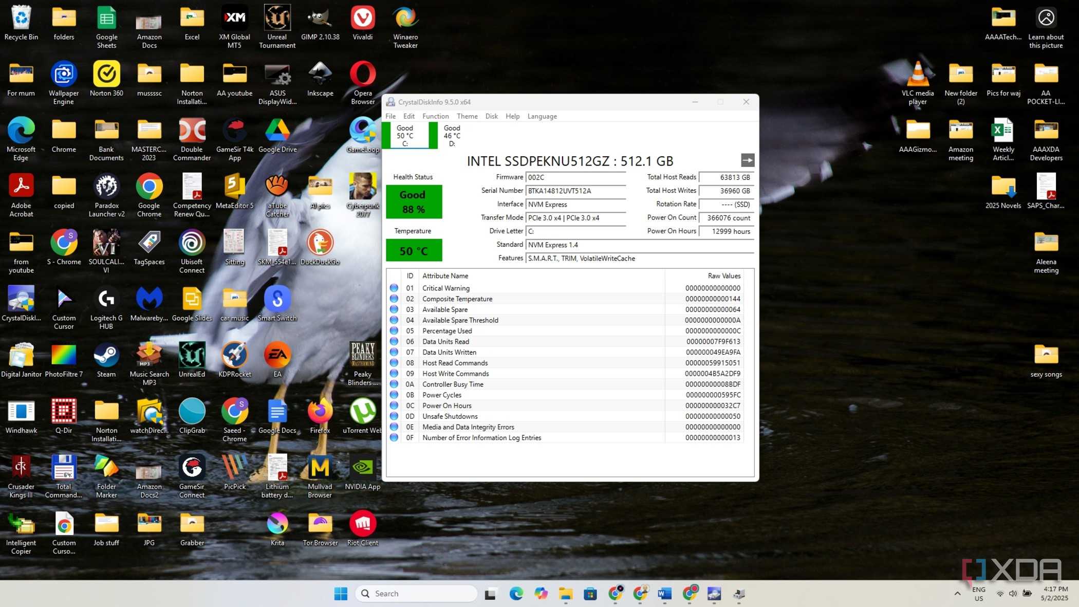 Crystaldiskinfo disk health