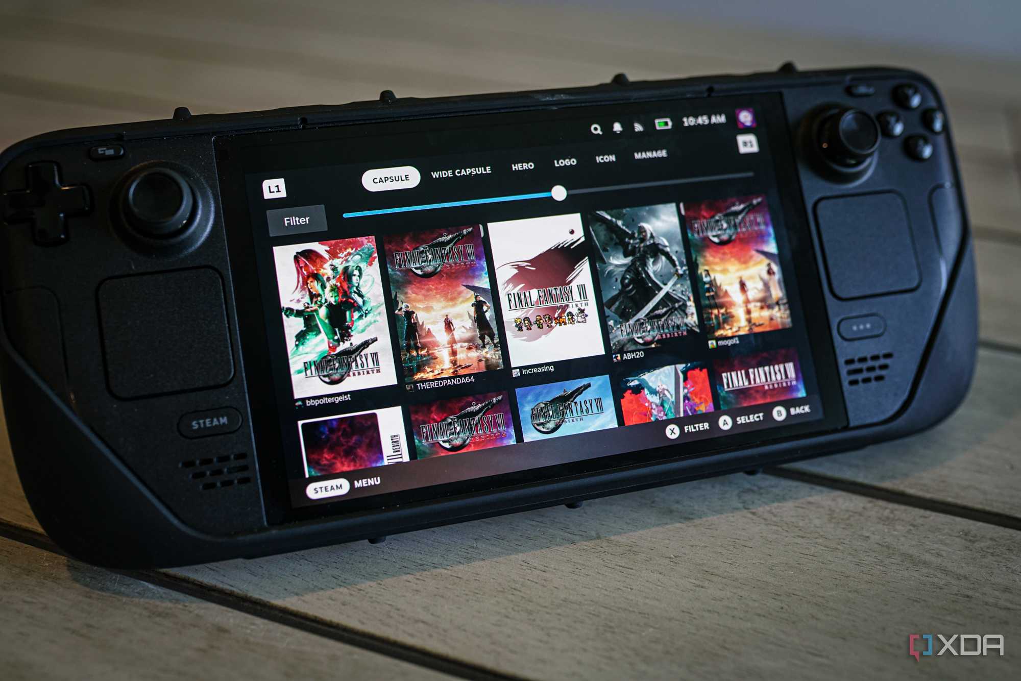 the steam deck handheld
