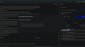 customizing audio overview in notebooklm