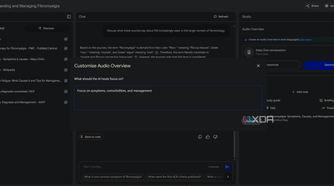 customizing fibromyalgia audio overview in notebooklm