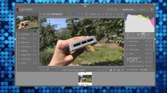 Editing an image in Darktable