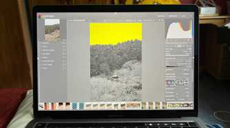 Darktable parametric mask used on a Japanese temple photo