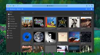 Default dashboard of Navidrome