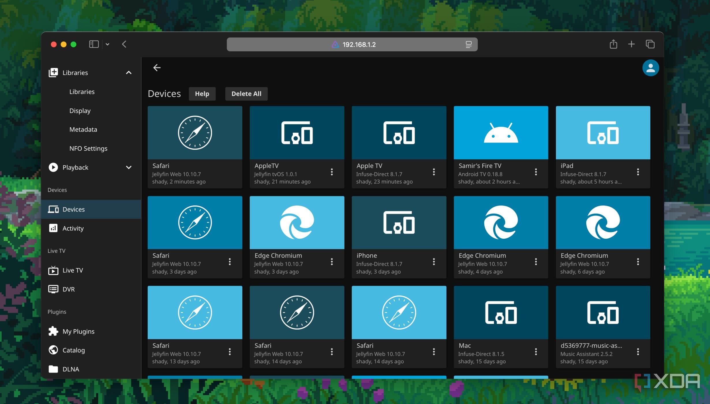 Devices using Jellyfin