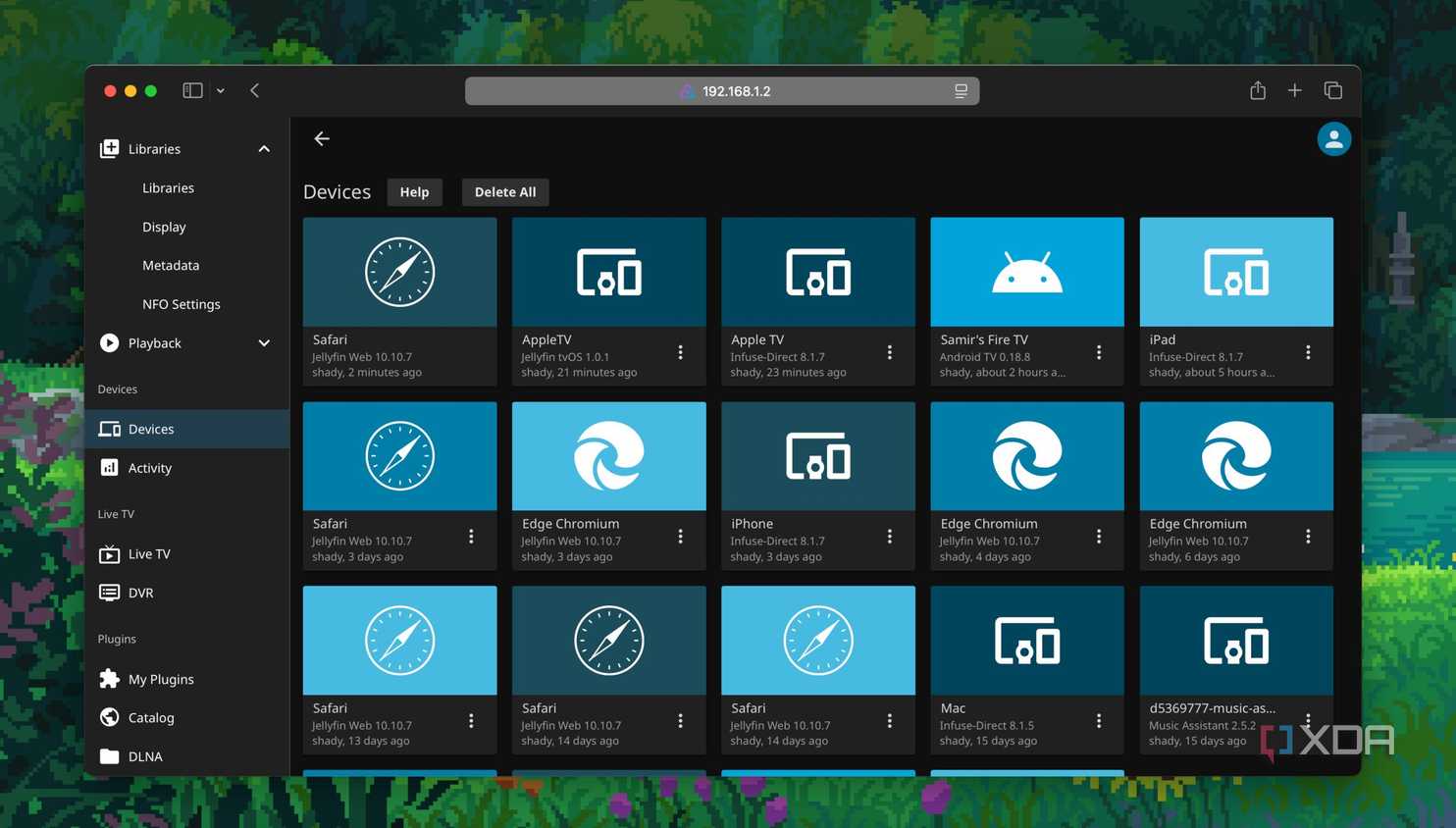 Devices using Jellyfin