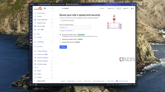 Screenshot of a Cloudflare page showing the option to add a domain to Cloudflare