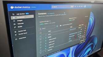 docker desktop on a windows pc screen