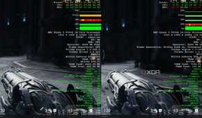 Doom frame generation comparison