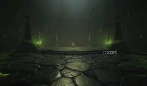 A cosmic platform with a switch in chapter 15 of Doom: The Dark Ages.