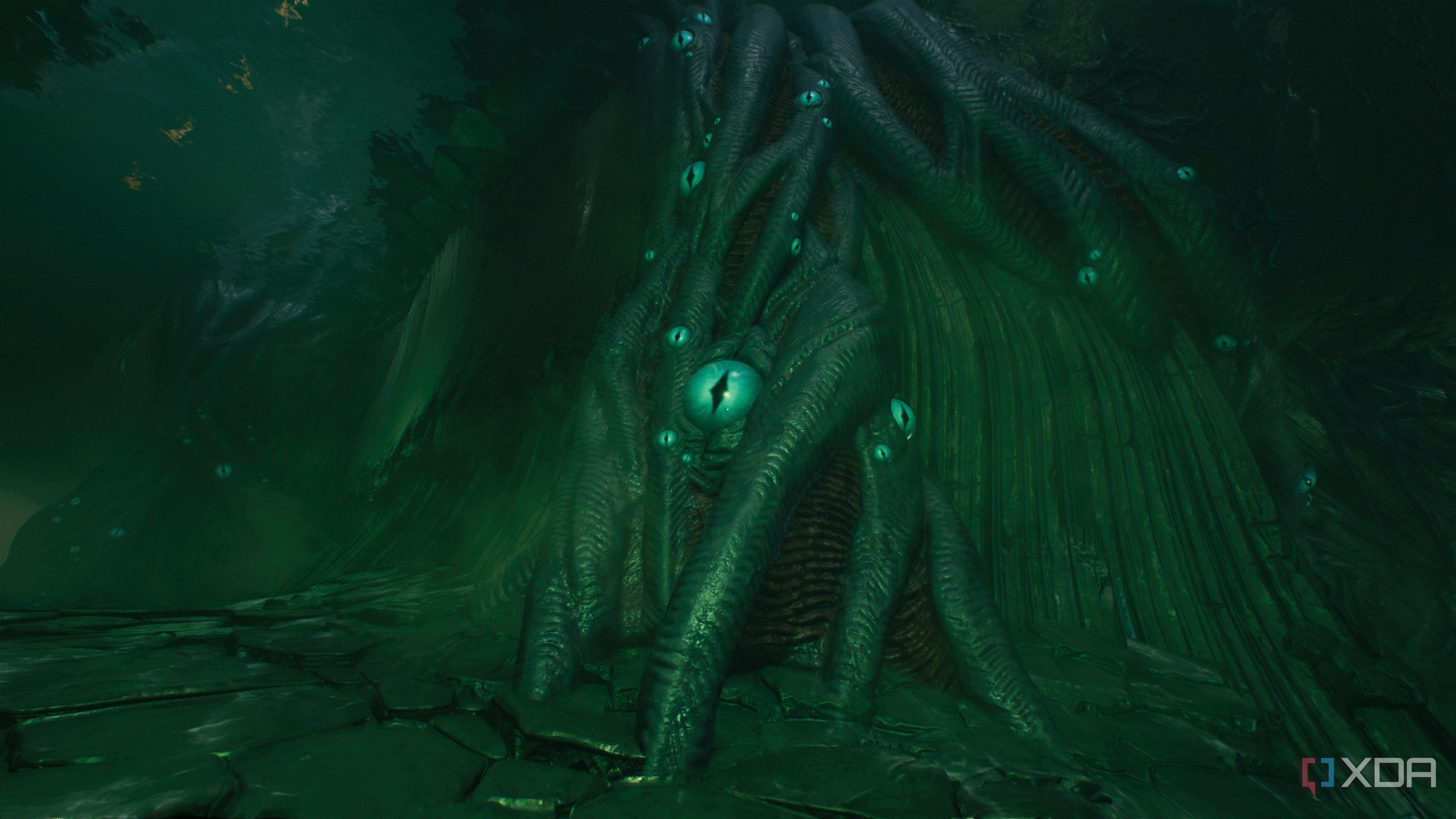 A vine-like creature with eyes all over it in chapter 15 of Doom: The Dark Ages.