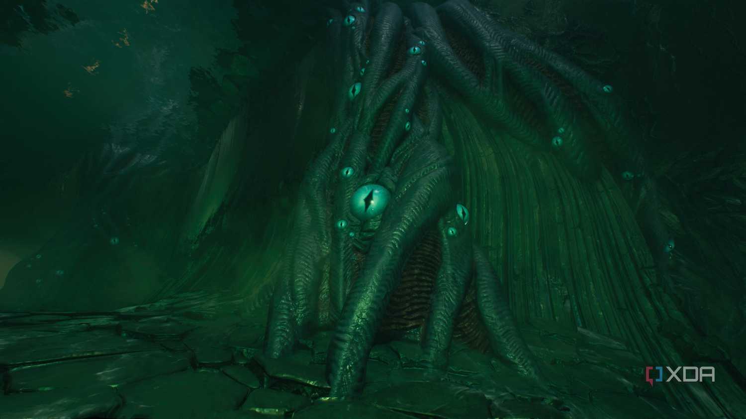A vine-like creature with eyes all over it in chapter 15 of Doom: The Dark Ages.