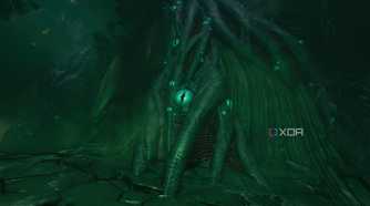A vine-like creature with eyes all over it in chapter 15 of Doom: The Dark Ages.