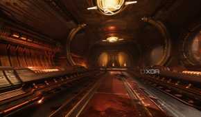 The interior of the Maykr ship in chapter 20 of Doom: The Dark Ages.