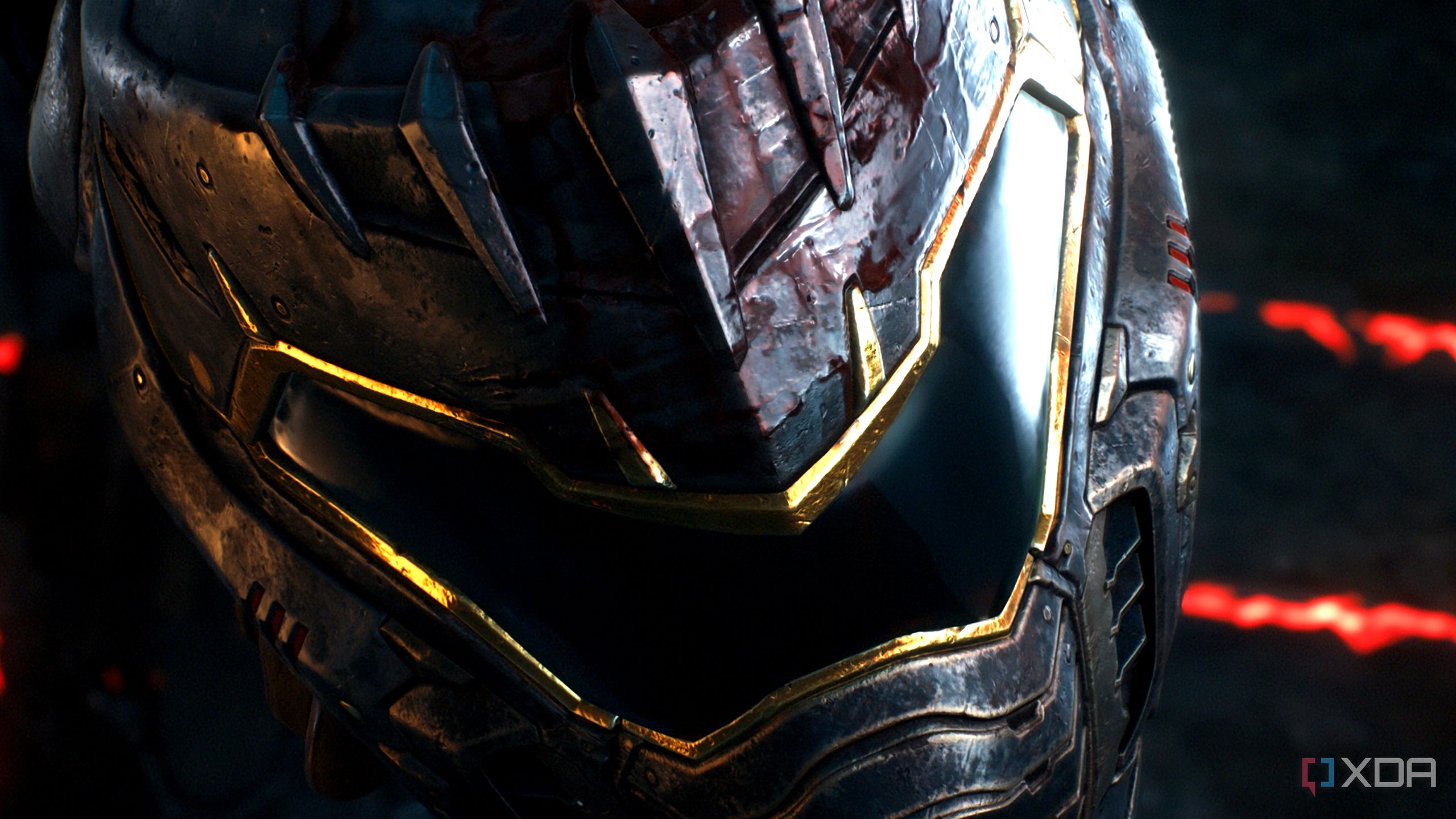 The Slayer's helmet in chapter 20 of Doom: The Dark Ages.