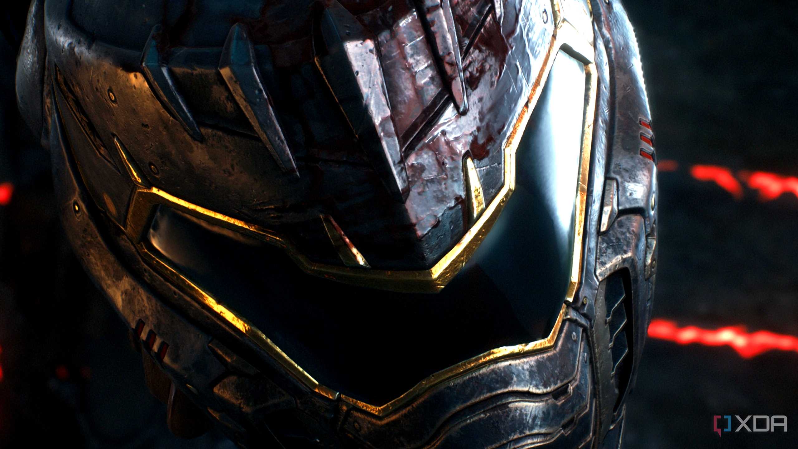 The Slayer's helmet in chapter 20 of Doom: The Dark Ages.