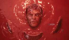 The Slayer rising up from a pool of blood in chapter 20 of Doom: The Dark Ages.