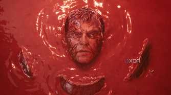 The Slayer rising up from a pool of blood in chapter 20 of Doom: The Dark Ages.