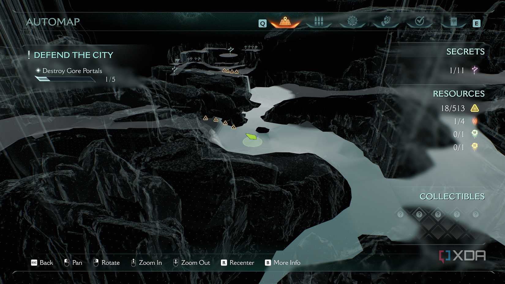 The 3D automap in Doom: The Dark Ages.
