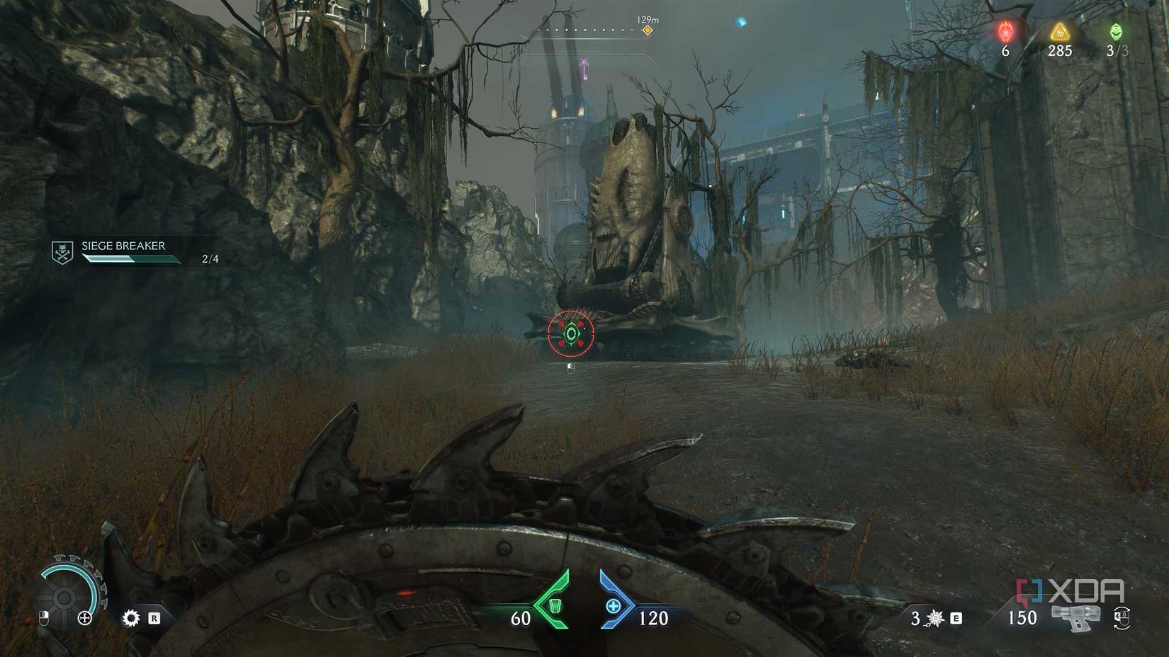An artillery cannon in chapter 6 of Doom: The Dark Ages.