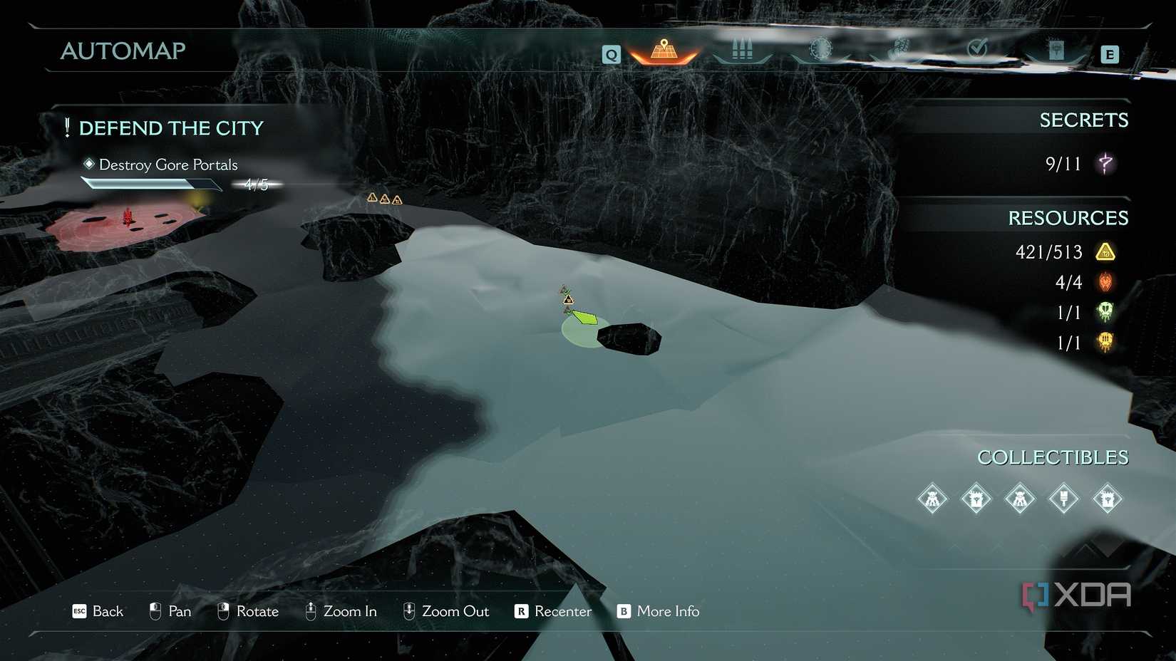 The 3D automap in Doom: The Dark Ages.