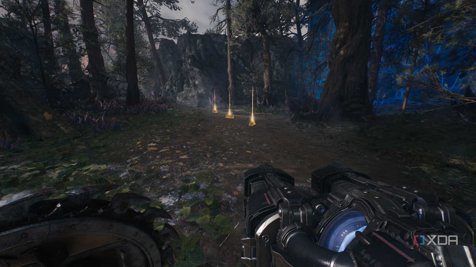 Gold bars on the ground in Doom: The Dark Ages.